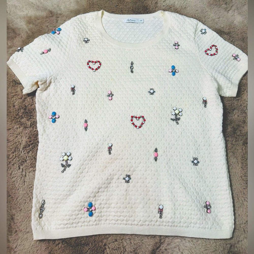 Beaded knitwear Blouse